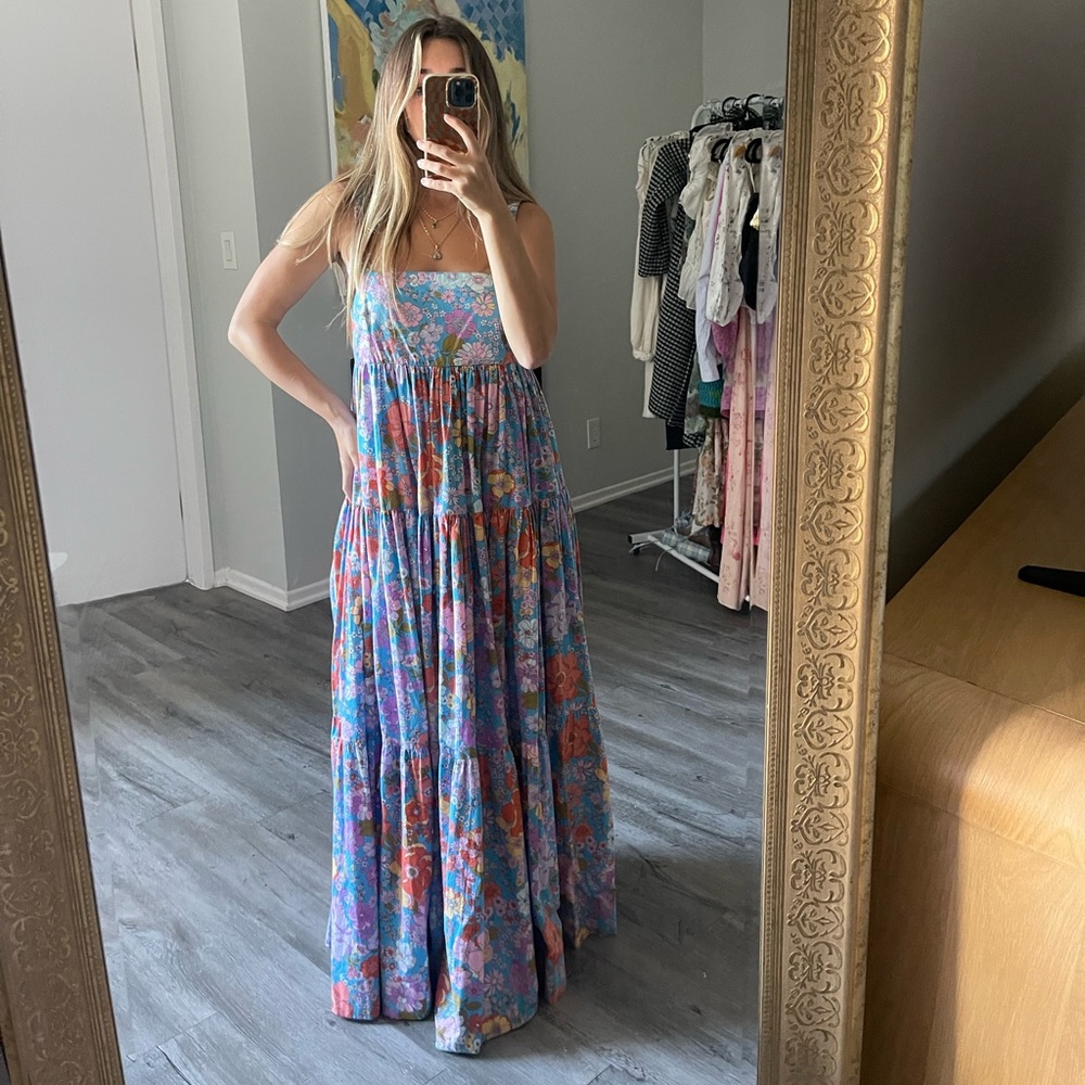 Free People Park Slope Floral Maxi